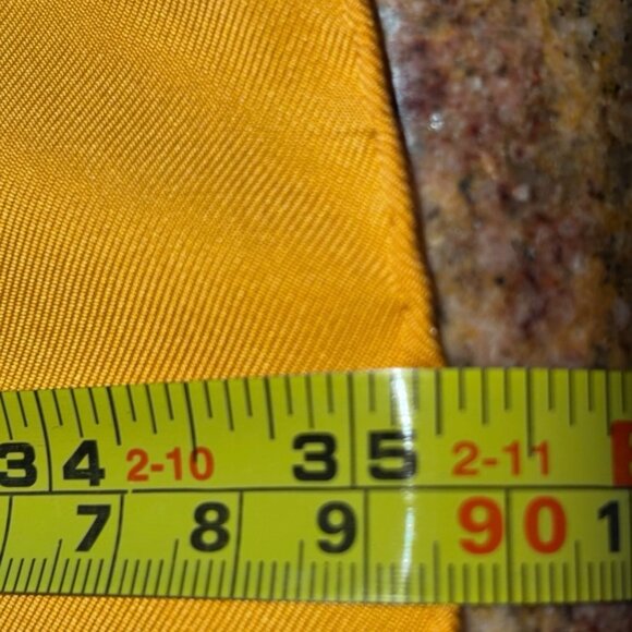 Hermes Silk "Marche Flottant Du Lac Inle II" Scarf Tangerine Color w Blue - Picture 15 of 16